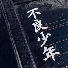 Bad Boy --Chinese Japanese Writing Vinyl Sticker