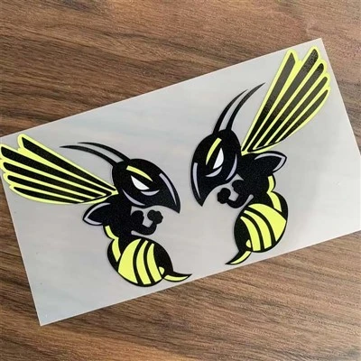Hornet And Hornet Text Car Decoration Stickers