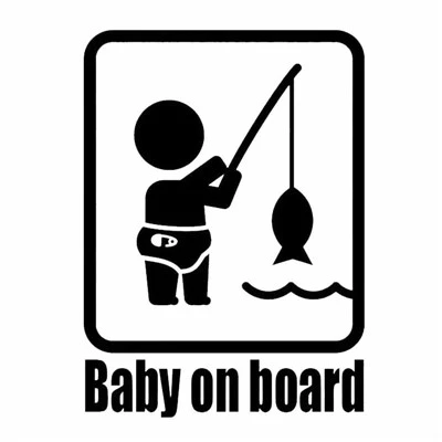 ETIE Fun Personalized Baby Fishing Stickers