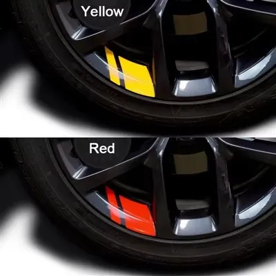 Reflective Wheel Hub Decals