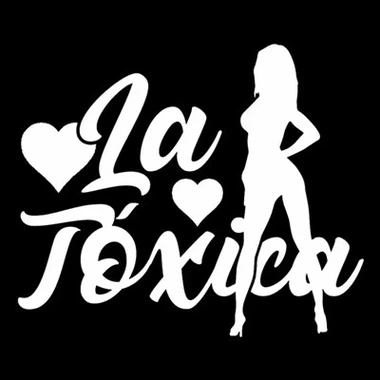 Car Sticker LA TOXICA Fish Girl Car Sticker