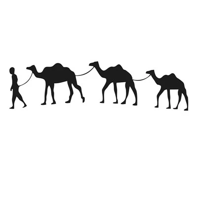Funny Camel Caravan Car Sticker