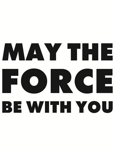 Funny May The Force Be With You Car Sticker