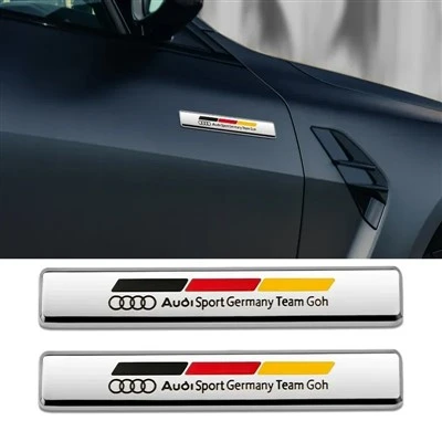 German Car Styling Stripe Metal Stickers