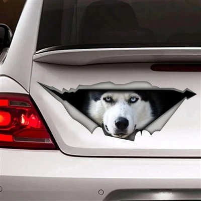 Head Dog Pet Animal Self-adhesive Decal
