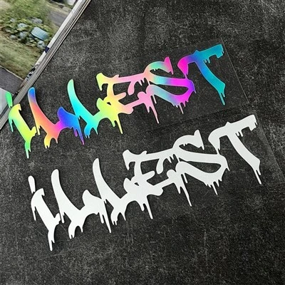 Illest Personalized Text Reflective Stickers