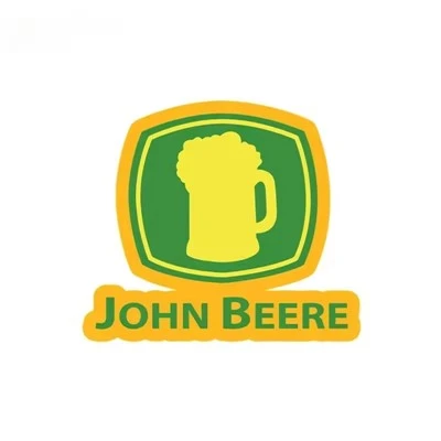JOHN BEERE, Deer Drinking Beer Sticker