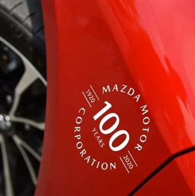 Mazda's 100th Anniversary Logo Stickers