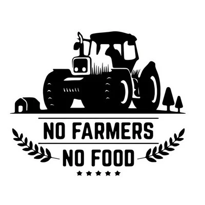 No Farmers No Food Bumper Sticker