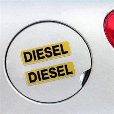 Reminder Diesel Only Fuel Cap Sticker