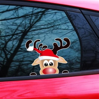 Santa Sticker For Car Rear Window