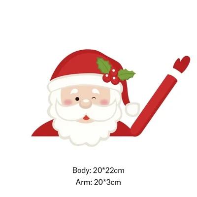 Santa Wiper Sticker Adhesive Sticker