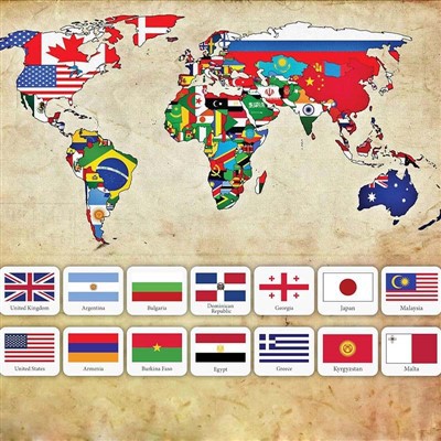 Students National Flag Decal
