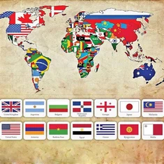 Students National Flag Decal