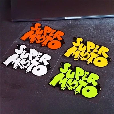 Super Moto Motorcycle Stickers Waterproof