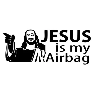 JESUS IS MY AIRBAG Custom Vinyl Sticker