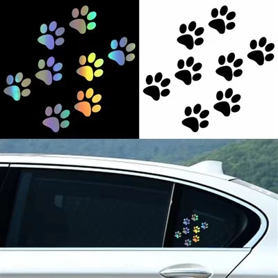 Cat Paw Print Sticker For Car