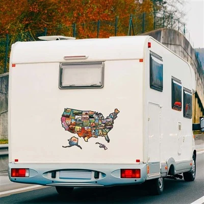 USA Map Sticker