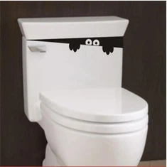 Wall Sticker Toilet Seat Sticker Peep Monster