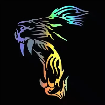 Waterproof LION Funny Vinyl Decal