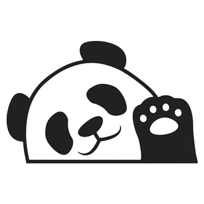 Waterproof Peeking Panda Car Stickers