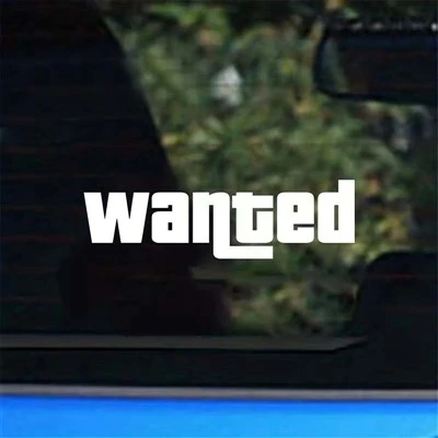 Windshield Wanted Car Window Sticker