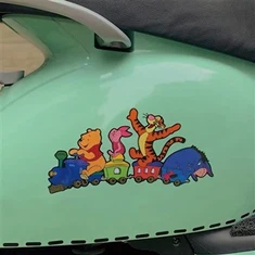 Winnie Bear Electric Bike Stickers
