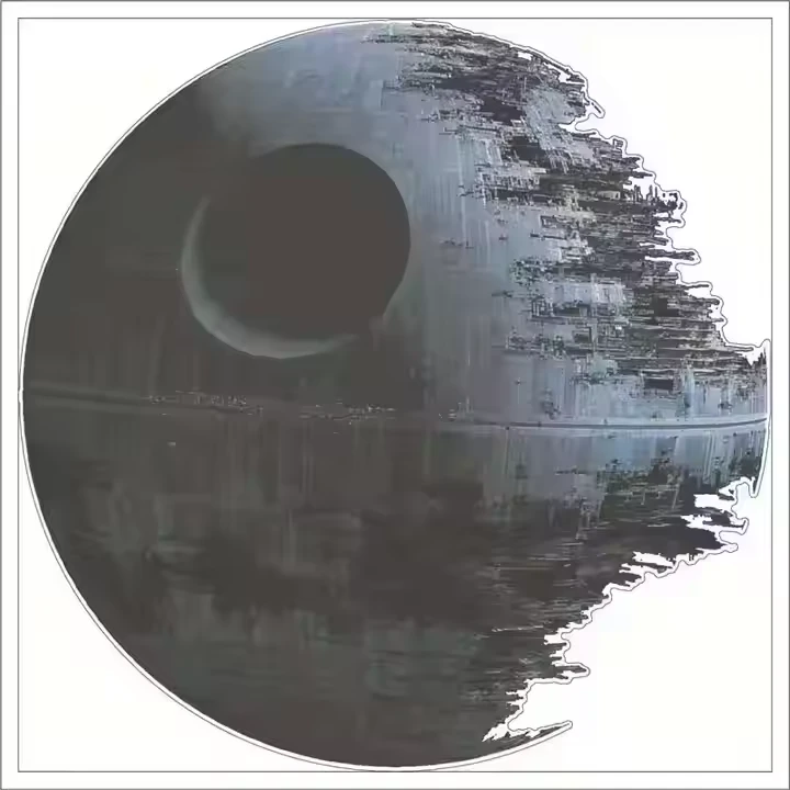StarWars Wall Sticker Death Star Art Decals