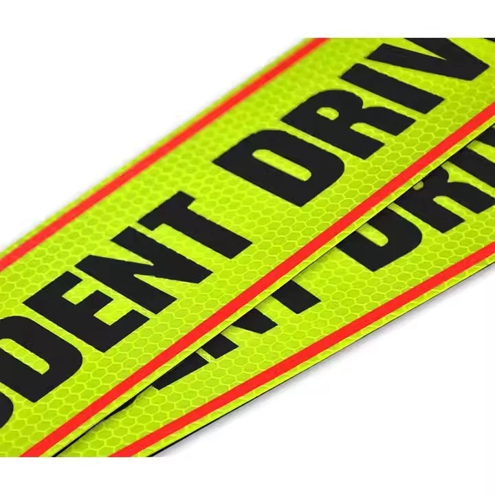 Student Driver Safety Warning Style Reflective Stickers