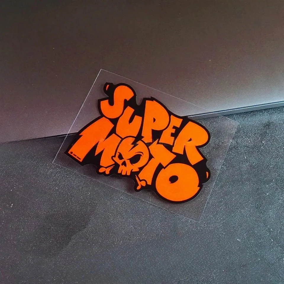 Super Moto Motorcycle Stickers Waterproof