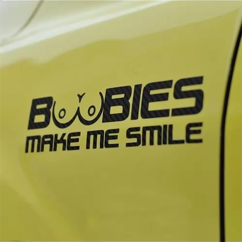 Window Sticker Boobies Make Me Smile